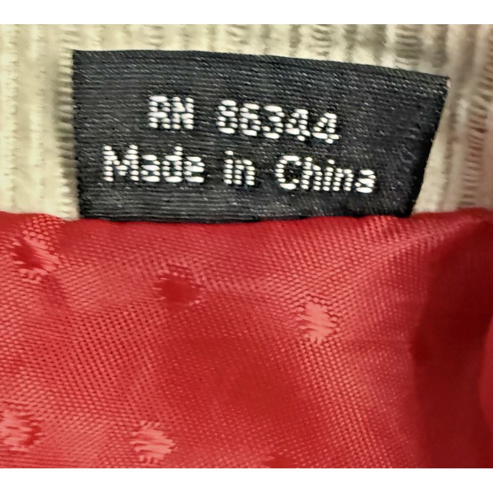 Franky Max Men's Corduroy Sport Coat L Khaki Embroidered Embellished Motto READ - Picture 9 of 16